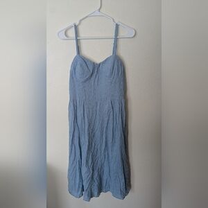 As U Wish Light Blue Eyelet Sundress